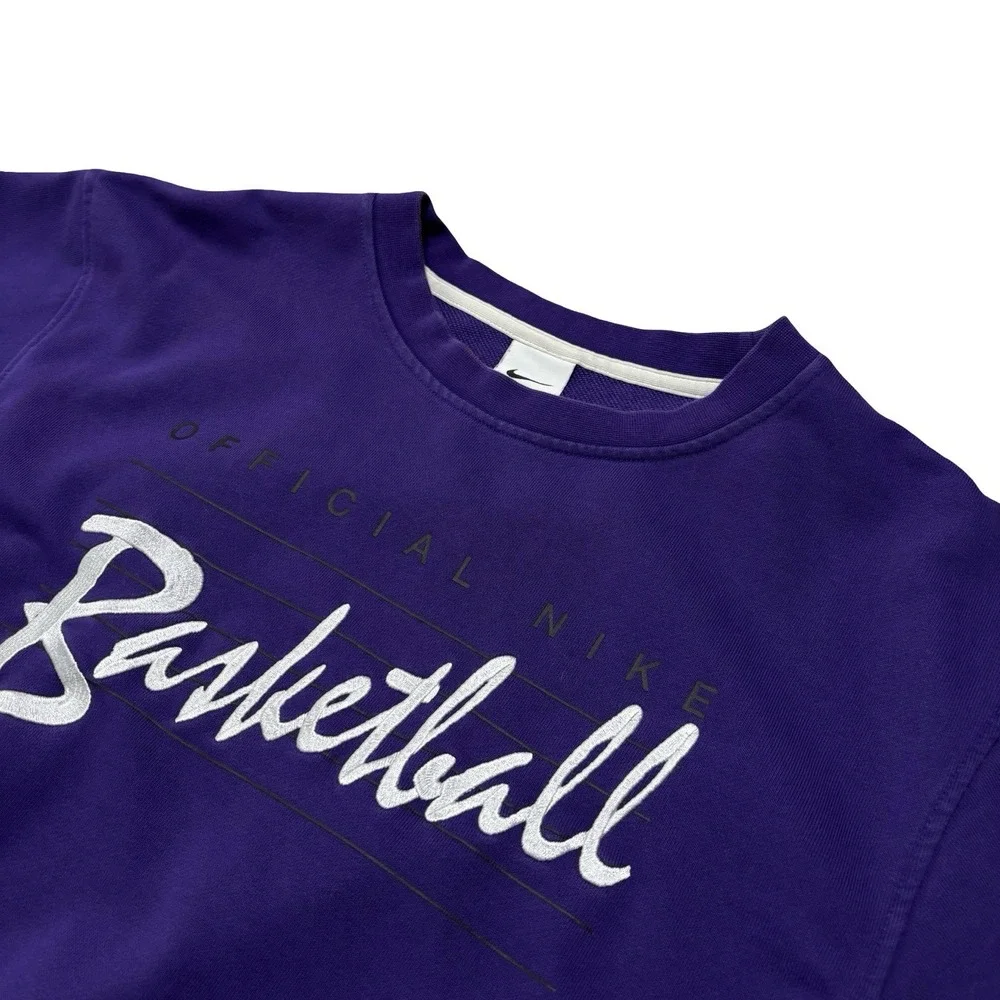 Nike Basketball Men's TCU Horned Frogs Sweatshirt *Stained* Size Medium 22‎ x 26